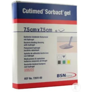 Cutimed Sorbact kompres met gel - 7,5 x 7,5 cm