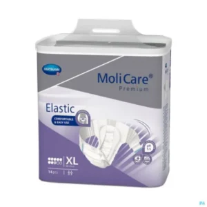 Incontinentieslip MoliCare Premium Elastic 8 drops - XL