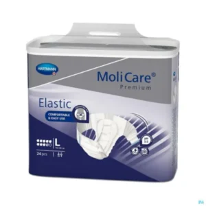 Incontinentieslip MoliCare Premium Elastic 9 drops - L