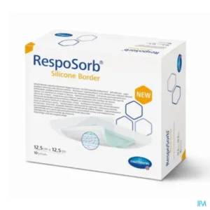 Absorberend verband RespoSorb Sil Border - 12,5 x 12,5 cm