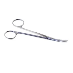 Metzenbaum prepareerschaar stomp / stomp 14 cm gebogen rvs Linkshandig