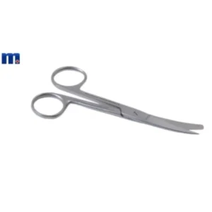 Schaar chirurgisch spits / stomp 14 cm gebogen Linkshandig