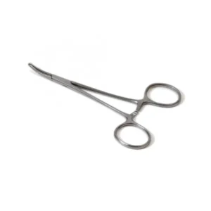 Mosquito arterieklem 1x2 tanden 12 cm gebogen rvs