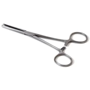 Kocher arterieklem 1x2 tanden 18 cm recht rvs