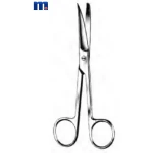 Schaar chirurgisch spits / stomp 16 cm gebogen