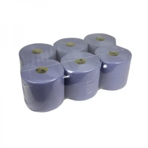 Handdoekrol Midi Centerfeed blauw recycled 1 laags 20 cm 300 meter