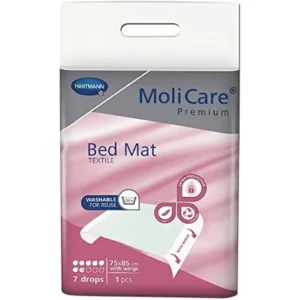 Wasbare onderlegger MoliCare Premium Bed Mat Textile 7 drops 75 x 85 cm