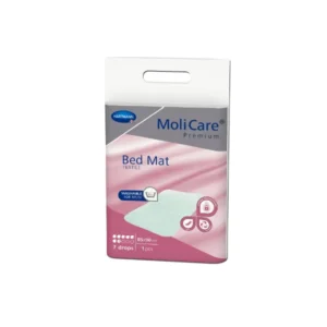 Wasbare onderlegger MoliCare Premium Bed Mat Textile 7 drops 85 x 90 cm