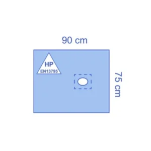 Gatlakenset Medline afdeklaken75 x 90 cm en gatlaken 75 x 90 met 9 x 12 cm gat