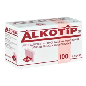 Alkotip alcoholreinigingsdoekje huid 90 x 110 mm 4 laags