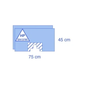 Medline Gatdoek 45 x 75 cm met kleefstrook