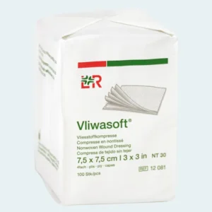 L&R Vliwasoft non woven gaaskompress  7,5 x 7,5 4 laags
