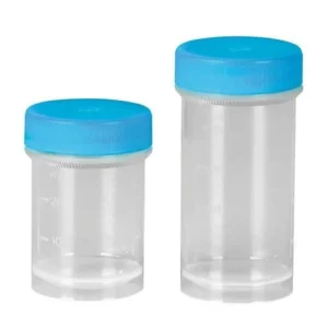 Container 50ml met blauwe dop