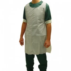 Klinion wegwerpschort 125 cm wit