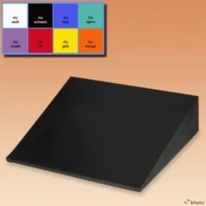 Wigkussen positioneringskussen Bisanz 40 x 50 x 12 cm zwart