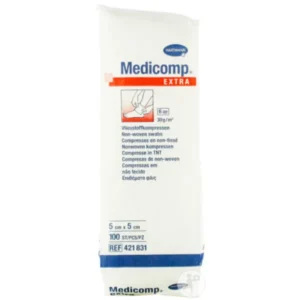 Gaaskompres Medicomp 5 x 5 cm  6 laags