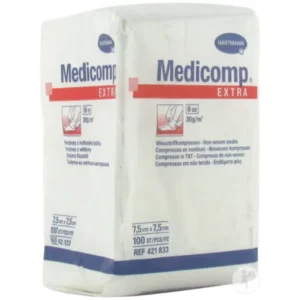 Gaaskompres Medicomp 7,5 x 7,5 cm  6 laags