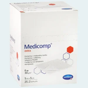 Gaaskompres Medicomp 5 x 5 cm per 2 stuks 6 laags