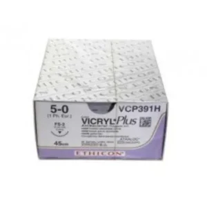 Vicryl Plus hechtdraad 5-0 45 cm violet FS-2 naald