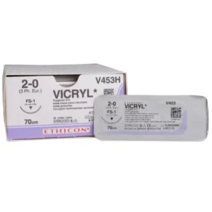 Vicryl hechtdraad 2-0 FS-1 naald 70 cm