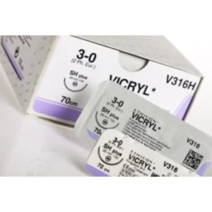 Vicryl hechtdraad 3-0 70 cm violet SH Plus naald