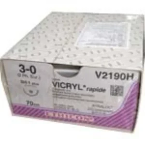Vicryl Rapide hechtdraad 3-0 70 cm ongekleurd SH -1 plus naald