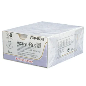 Vicryl Plus hechtdraad 2-0 70 cm violet FS-1 naald