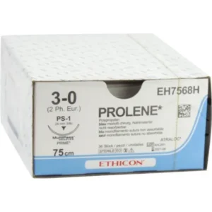 Prolene hechtdraad 3-0 blauw PS-1 Prime MultiPass naald 75 cm
