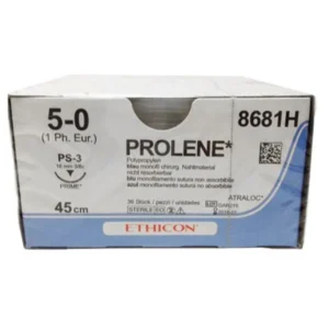 Prolene hechtdraad 5-0 45 cm blauw PS-3 Prime naald