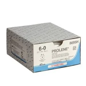 Prolene hechtdraad 6-0 45 cm blauw P-3 Prime naald