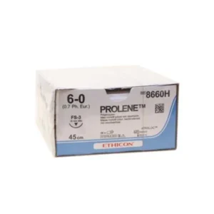 Prolene hechtdraad 6-0 45 cm blauw FS-3 naald