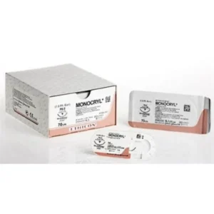 Monocryl hechtdraad 5-0 45 cm ongekleurd P-3 Prime naald