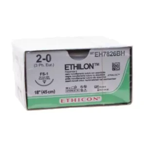 Ethilon hechtdraad 2-0 45 cm FS-1 naald zwart