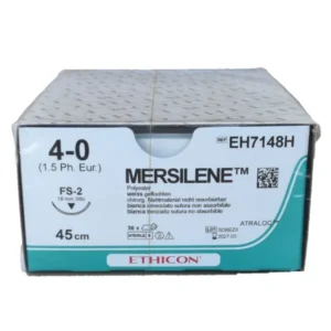 Mersilene hechtdraad 4-0 wit FS-2 naald 45 cm
