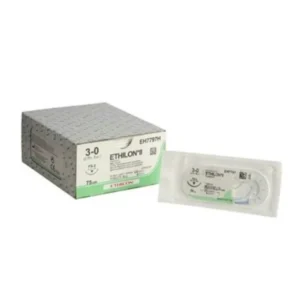 Ethilon hechtdraad 3-0 75 cm FS-2 naald zwart