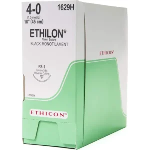 Ethilon hechtdraad 4-0 45 cm FS-1 naald zwart
