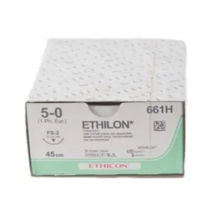 Ethilon hechtdraad 5-0 FS-2 naald 45 cm