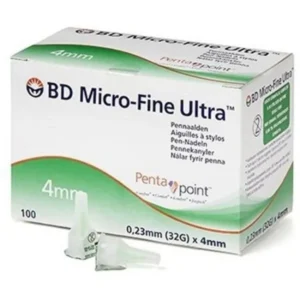 Microfine ultra pen naalden 32 G x 4 mm