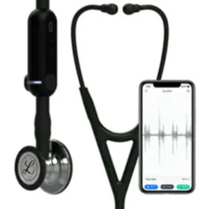 Littmann CORE Digital stethoscoop - Zwart, Hoge Polijstspiegeling, Spiegelend