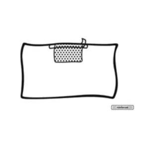 Afdeklaken zelfklevend Foliodrape Protect - 90 x 100 cm