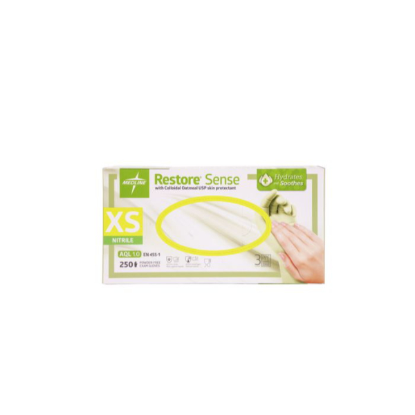 medline restore sense onderzoekshandschoenen nitril xs