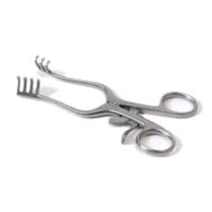 weitlaner wondspreider 3 x 4 tanden stomp 14 cm rvs