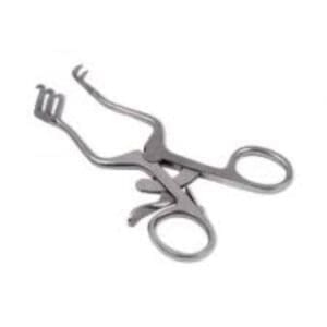 weitlaner wondspreider 2 x 3 tanden scherp 10 cm rvs