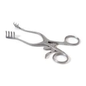 weitlaner wondspreider 2 x 3 tanden stomp 10 cm rvs linkshandig