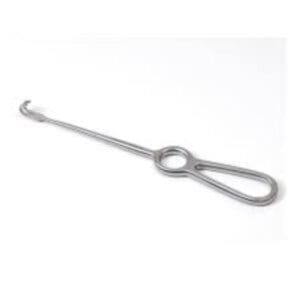 volkmann wondhaak 2 tands stomp 22 cm rvs