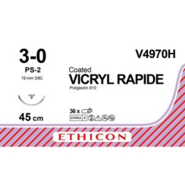vicryl rapide hechtdraad 3 0 45 cm ongekleurd ps 2 prime