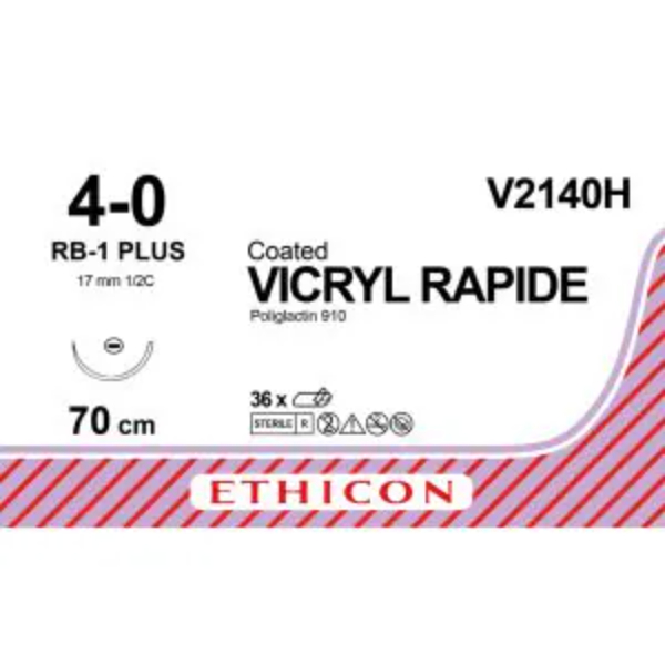 vicryl rapide 4 0 70 cm ongekleurd rb 1 plus