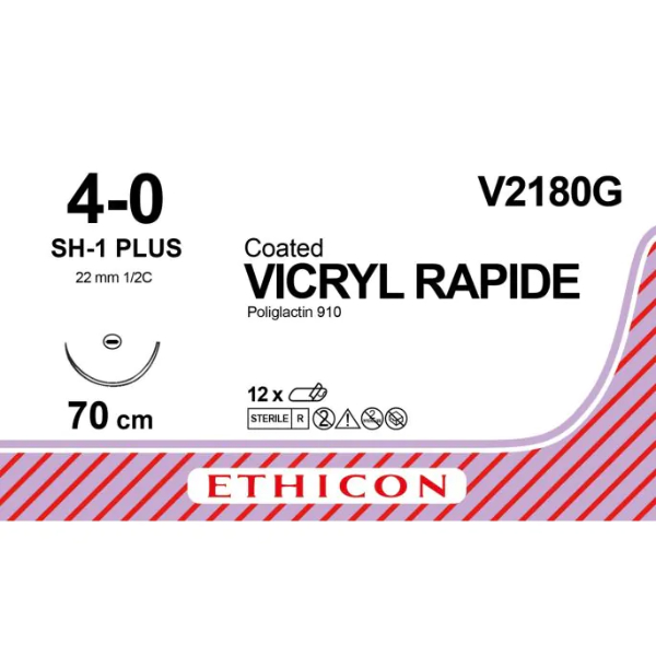 vicryl rapide 4 0 70 cm ongekleurd sh 1 plus