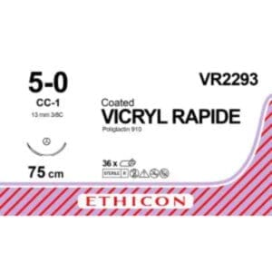 vicryl rapide 5 0 75 cm ongekleurd v 18