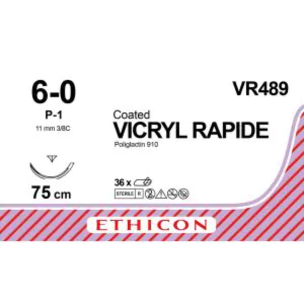 vicryl rapide 6 0 75cm ongekleurd p 1